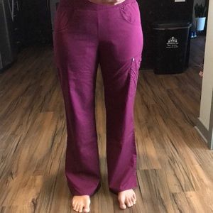 Maroon scrub pants